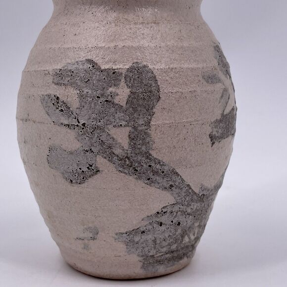 Decorative 6" Ceramic Vase Rough Texture Abstract Design Flower Floral Decor - Picture 10 of 11